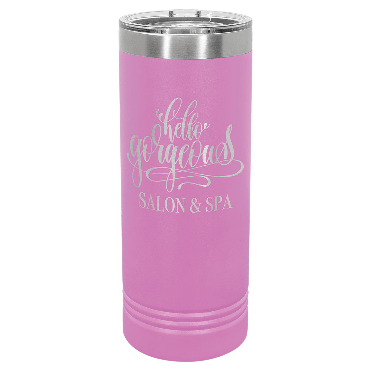 Polar Camel 22 oz. Light Purple Skinny Tumbler with Slider Lid