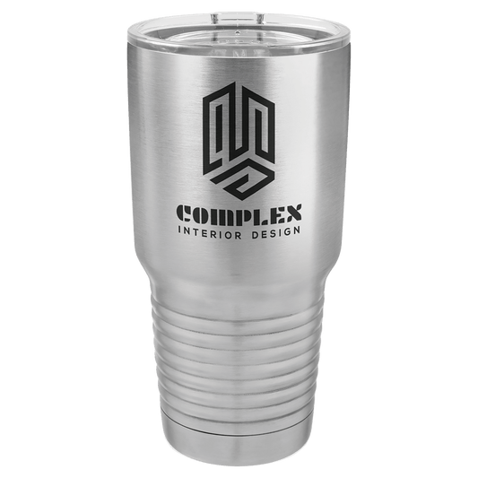 Polar Camel 30 oz. Stainless Steel Vacuum Insulated Ringneck Tumbler with Clear Lid