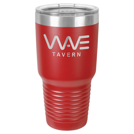 Polar Camel 30 oz. Red Vacuum Insulated Ringneck Tumbler with Clear Lid