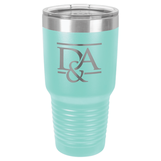 Polar Camel 30 oz. Teal Ringneck Vacuum Insulated Tumbler with Clear Lid
