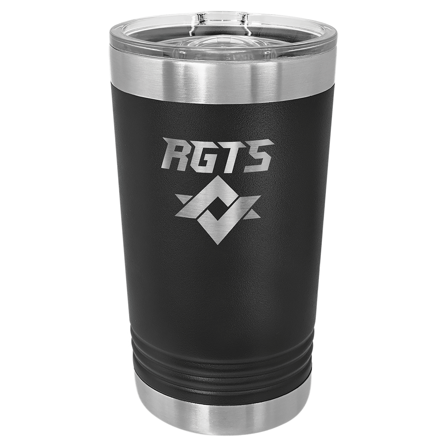 Polar Camel Black 16 oz. Pint with Slider Lid