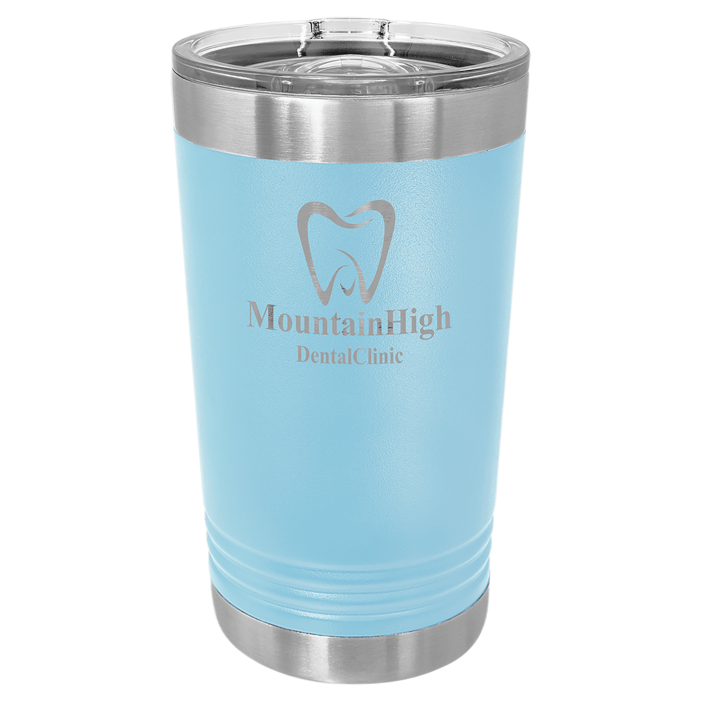 Polar Camel Light Blue 16 oz. Pint with Slider Lid