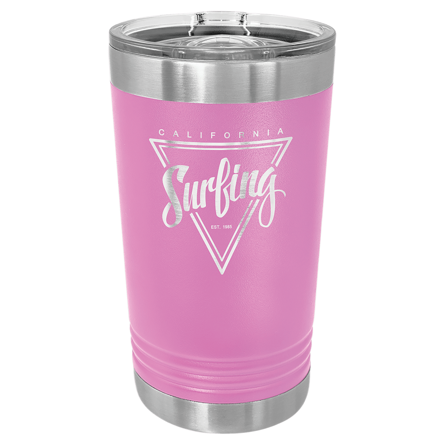 Polar Camel Light Purple 16 oz. Pint with Slider Lid